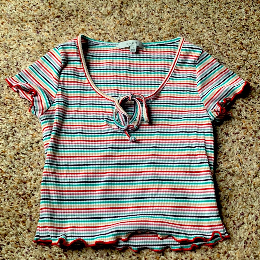 Junior’s Cropped Shirt - Picture 1 of 2